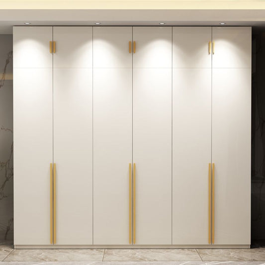 Modern Wardrobe Closet with Garment Rod Wooden Wardrobe Armoire