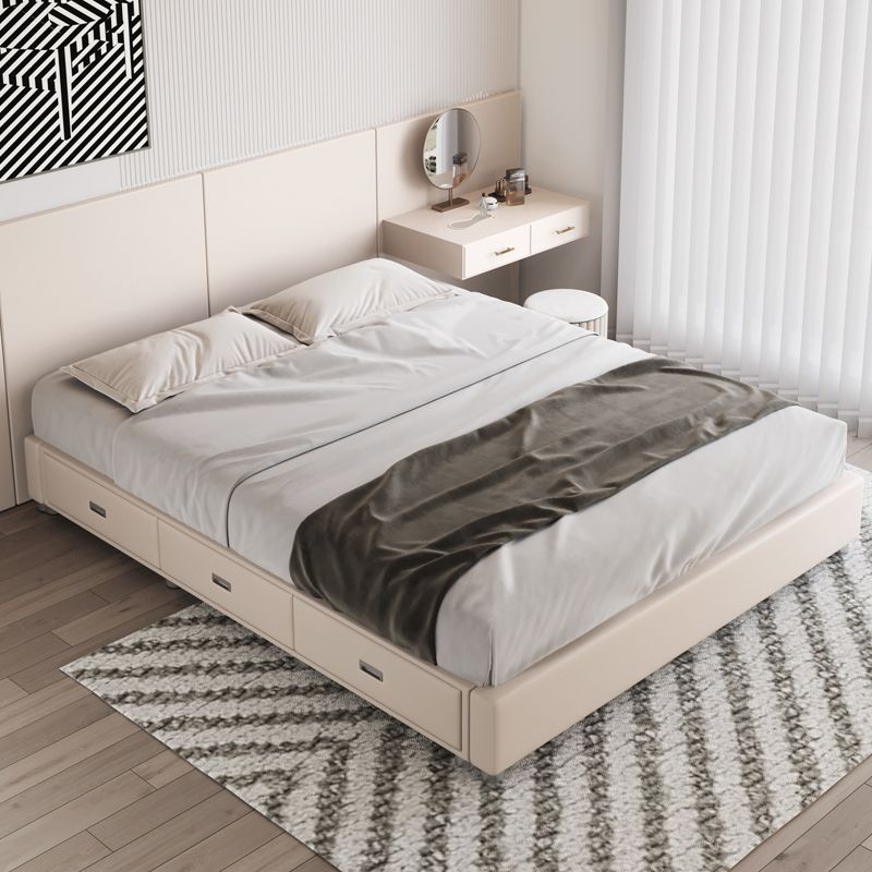 Colchón incluye plataforma cama de almacenamiento de marco de cama con cajones