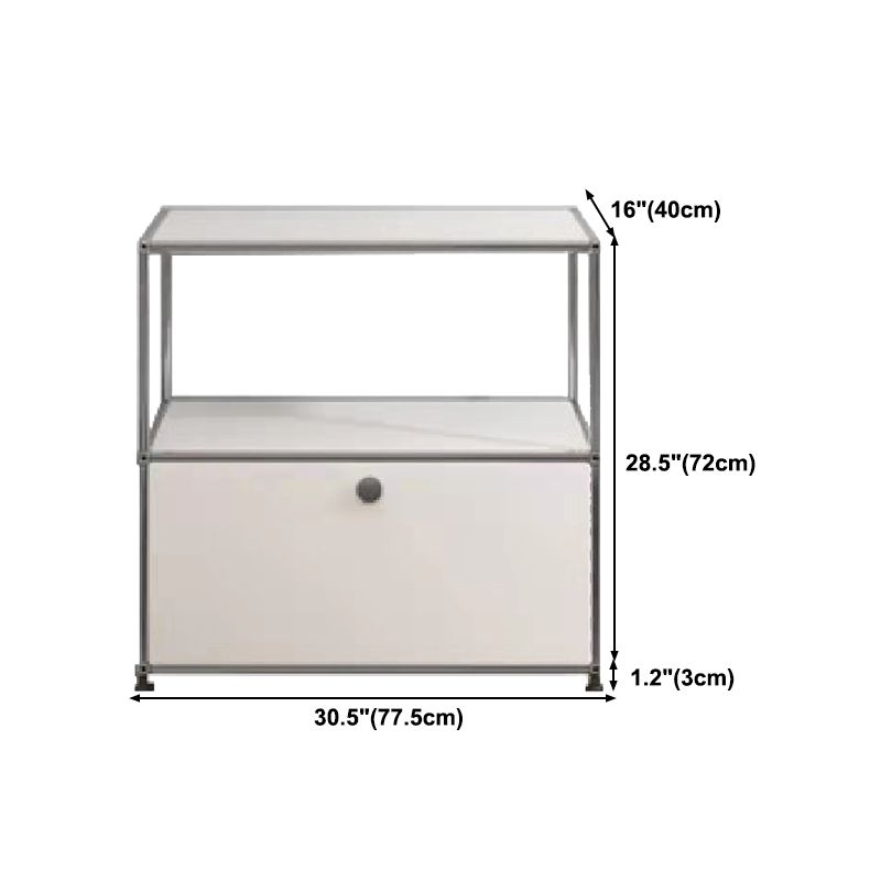 Server da pranzo in metallo moderno con cassetti credenza bianca per cucina