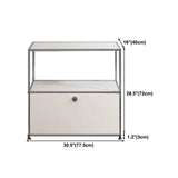 Server da pranzo in metallo moderno con cassetti credenza bianca per cucina