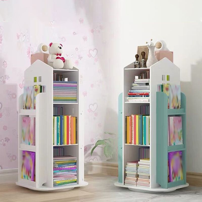 Scandinavian Open Back Standard Bookshelf Engineered Wood Bookcast