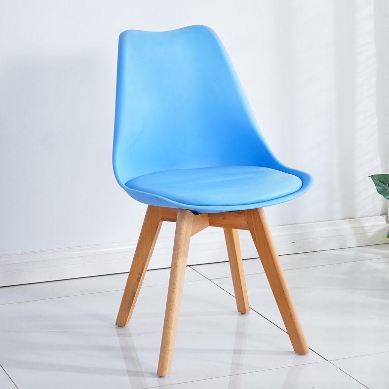 Glam Style Dining Room Wooden Side Chair Matte Finish Solid Back Dining Chair Clearhalo ' kitchen&dining_furn' 'Dining Chairs' 'Dining Tables & Seating' 'dining_chair' 'Furniture' 'furniture_dining_chair' 'Kitchen & Dining Furniture' 'kitchen' 1200x1200_7b39f4f7-aad1-4aa5-9d3c-8692674adab7