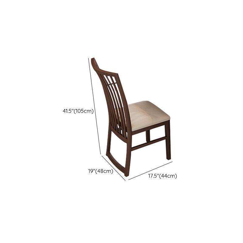 Muebles tradicionales 1/2/5/7 muebles de madera de madera sólida mesa de comedor colocada en marrón