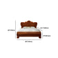 84.65 inch Wide Traditional Bed Rubberwood Bed Frame with Headboard Clearhalo 'Bedroom Furniture' 'Beds' 'furn' 'furn_beds' 'Furniture' 1200x1200_7b3c84d2-3f43-4dc5-83e6-f4d32f03d564