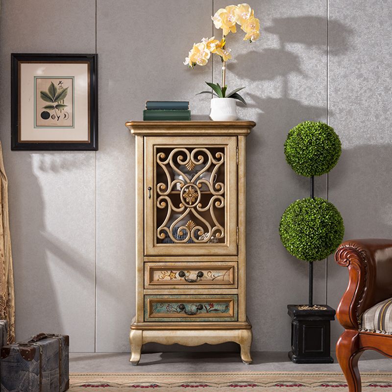 1- Door Wooden Cabinet, Rectangle Accent Cabinet with Drawers Clearhalo 'Cabinets & Chests' 'cabinets_chests' 'furn' 'furn_cabinets_chests' 'Furniture' 'Living Room Furniture' 1200x1200_7b3d5040-a50e-4121-8731-fad195fb398e