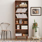 Wooden Standard Bookcase Scandinavian Closed Back Bookshelf with Shelves Clearhalo 'Bookcases' 'furn' 'furn_bookcases' 'Furniture' 'Office Furniture' 1200x1200_7b3e3b8e-9fbf-4b6f-832e-94f1a406106a