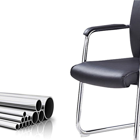 Contemporary Arm Chair Fixed Arms No Wheels Leather Black Office Chair