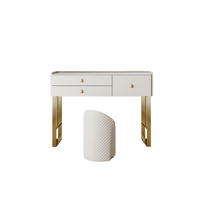 Dresseur beige ensemble avec tiroirs de rangement vanité de maquillage en pierre