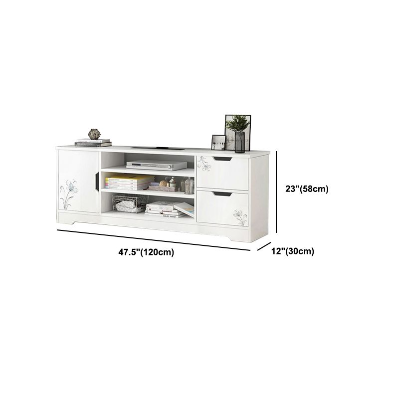 Scandinavian Style TV Stand Wood Open Storage Stand Console with Shelf Clearhalo 'furn' 'furn_tv_stands_entertainment_centers' 'Furniture' 'Living Room Furniture' 'TV Stands & Entertainment Centers' 'TV Stands & Media Storage Furniture' 'tv_stands_entertainment_centers' 1200x1200_7b460cef-6a11-4ede-85e6-05ee89e931a6