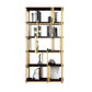 78.74"H Bookcase Glam Style Open Back Bookshelf for Office Study Room Home Clearhalo 'Bookcases' 'furn' 'furn_bookcases' 'Furniture' 'furniture_bookcases' 'kitchen' 'kitchen_bookcases' 'Living Room Furniture' 'Office Furniture' 1200x1200_7b465f0f-32e0-43c2-97d5-82cd7cf79613