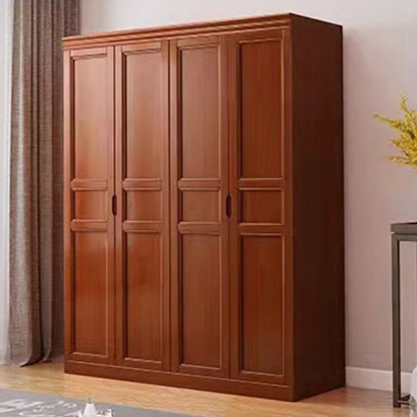 Matte Finish Cabinet for Bedroom Traditional Rubberwood Storage Cabinet Clearhalo 'Armoires & Wardrobes' 'armoires_wardrobes' 'Bedroom Furniture' 'furn' 'furn_armoires_wardrobes' 'Furniture' 1200x1200_7b4661d7-b76e-4d40-b96c-3adea257044a