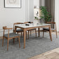 Medieval Modern Sintered Stone Table Kitchen Rectangle White Top Table with 4 Wood Legs Clearhalo ' dining_table' 'Dining Tables & Seating' 'Dining Tables' 'furn' 'furn_dining_table' 'Furniture' 'furniture_dining_table' 'Kitchen & Dining Furniture' 'kitchen&dining_furn' 'kitchen' 'kitchen_dining_table' 1200x1200_7b474277-5317-40a5-944b-86027f1df4a4