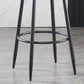 Industrial Metal Footrest Bar Chair Round Upholstered Bar Stool Clearhalo 'Bar Furniture' 'Bar Stools' 'bar_stools' 'furn' 'furn_bar_stools' 'Furniture' 'Kitchen & Dining Furniture' 1200x1200_7b480556-8c50-44a2-b871-33b41e775fd6