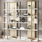 Glam Open Back Shelf Bookcase Metal Book Shelf for Study Room Clearhalo 'Bookcases' 'furn' 'furn_bookcases' 'Furniture' 'Office Furniture' 1200x1200_7b49b29e-04ff-40c0-a427-9747490cbc15