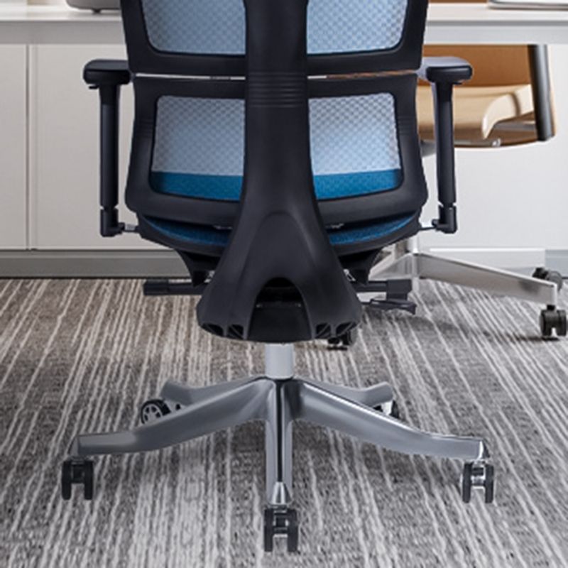 Chaise de bureau à domicile en tissu contemporain High-back chaise de bureau ergonomique réglable