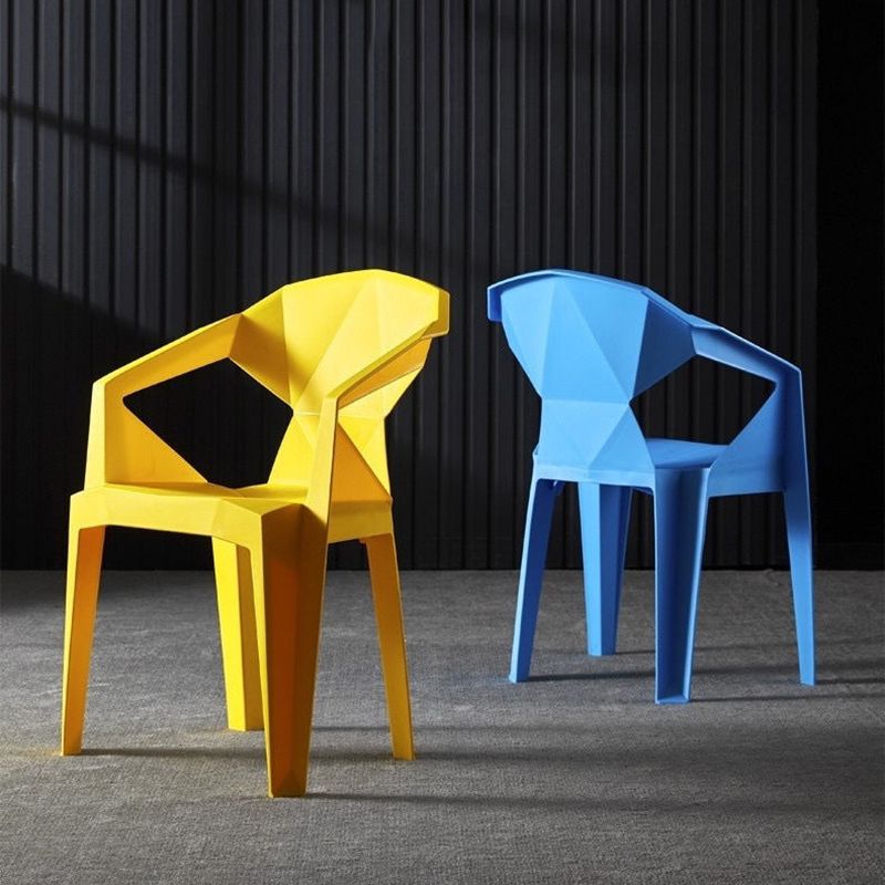 Contemporary Chairs Dining Arm Chair for Kitchen with Plastic Legs Clearhalo 'Dining Chairs' 'Dining Tables & Seating' 'dining_chair' 'Furniture' 'furniture_dining_chair' 'Kitchen & Dining Furniture' 1200x1200_7b4cd99b-7e60-4496-9883-4f54cf37a6a2