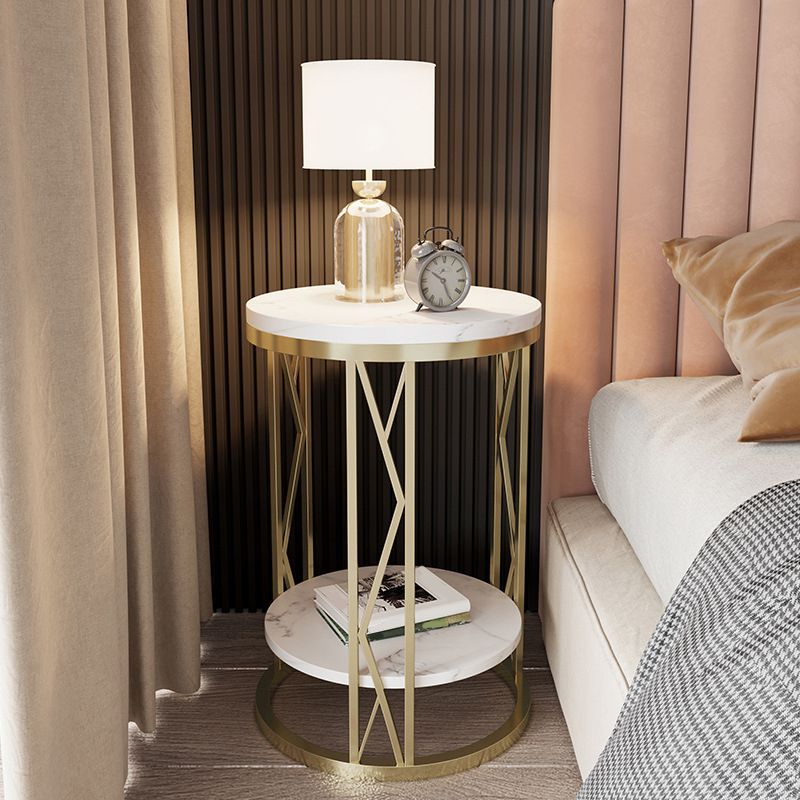 Industrial Bed Nightstand Open Storage Accent Table Nightstand for Bedroom Clearhalo 'Bedroom Furniture' 'furn' 'furn_night_stand' 'Furniture' 'night_stand' 'Nightstands' 1200x1200_7b4d4a1f-aff0-4d39-bbc0-836949b8e3ef