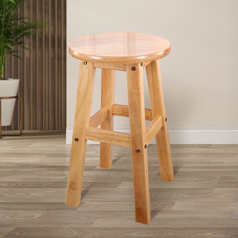 Modern Armless Backless Counter Stool Wood Cafe Bar Stool with Seat and Pedal Clearhalo 'Bar Furniture' 'Bar Stools' 'bar_stools' 'furn' 'furn_bar_stools' 'Furniture' 'furniture_bar_stools' 'Kitchen & Dining Furniture' 1200x1200_7b4dd1d1-6b5d-4c90-8509-62f86d260080
