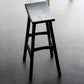 Black Armless Dining Stools Solid Wood Bar Stools with Footrest Clearhalo 'Bar Furniture' 'Bar Stools' 'bar_stools' 'furn' 'furn_bar_stools' 'Furniture' 'Kitchen & Dining Furniture' 1200x1200_7b4e05eb-df63-42c7-b177-98cb04700d6c