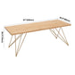 Traditional Luxury Rectangle Dining Room Table Pine Solid Wood Table with 4 Gold Legs Clearhalo ' dining_table' 'Dining Tables & Seating' 'Dining Tables' 'furn' 'furn_dining_table' 'Furniture' 'furniture_dining_table' 'Kitchen & Dining Furniture' 'kitchen&dining_furn' 'kitchen' 'kitchen_dining_table' 1200x1200_7b4ebc7a-c8ac-4e46-b276-a98afc65d8c5