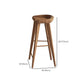 Mesa de bar rectangular de estilo industrial, juego de mesa de bar de madera de 1/2/3 piezas para cocina