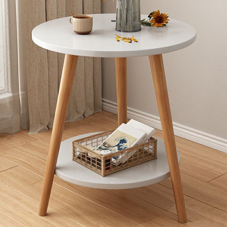 Stone 3 Legs Cocktail Table Modern Round Coffee Table with Shelf Clearhalo 'Coffee & Accent Tables' 'Coffee Tables' 'coffee_tables' 'furn' 'furn_coffee_tables' 'Furniture' 'Living Room Furniture' 1200x1200_7b5413ed-b655-471f-b4a8-30af83610cec