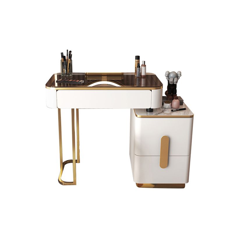 Glass Vanity Dressing Table Bedroom Vanity Dressing Table with Drawer