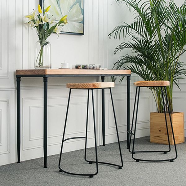 1/2/3 Pieces Industrial Rectangle Pub Table Set Solid Wood Counter Table Set Clearhalo 'Bar Furniture' 'furn' 'furn_home_bar_bar_sets' 'Furniture' 'Home Bars & Bar Sets' 'home_bar_bar_sets' 'Kitchen & Dining Furniture' 1200x1200_7b5828ba-d962-4817-a280-9bd6c0df5fa0