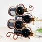 Glam Style Tabletop Wine Rack Metal Wine Bottle Rack for Kitchen