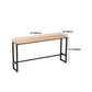 1/5 pièces Table de pub rectangulaire industrielle ensemble de comptoirs en bois avec tabourets sans bras