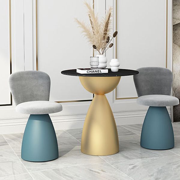 Minimalist Round Shape Sintered Stone Dining Table Standard 27.5 inch Dining Table for Kitchen Clearhalo ' dining_table' 'Dining Tables & Seating' 'Dining Tables' 'furn' 'furn_dining_table' 'Furniture' 'furniture_dining_table' 'Kitchen & Dining Furniture' 'kitchen&dining_furn' 'kitchen' 'kitchen_dining_table' 1200x1200_7b59aa70-f882-409c-903c-1eea7de25949