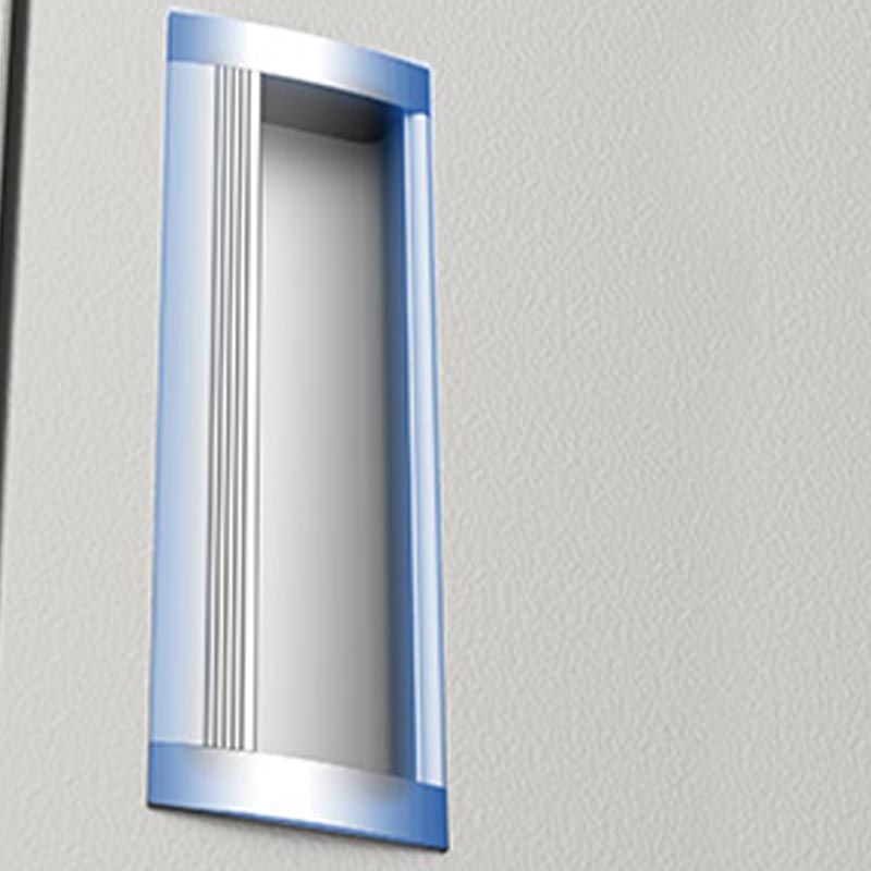 Metal Matte Finish Wardrobe with Hinged Door Modern Style Storage Cabinet