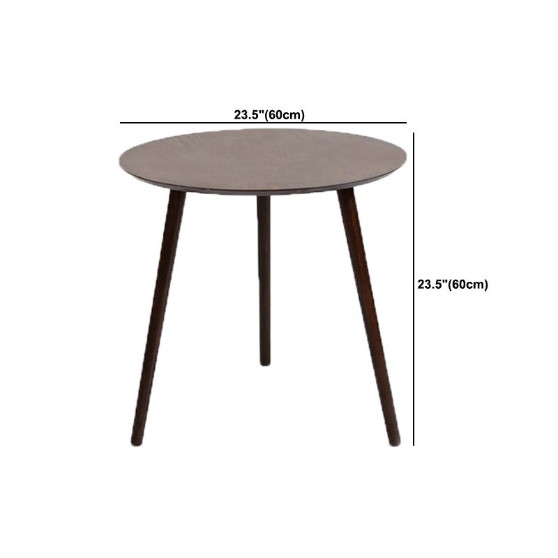 Scandinavian Style Sofa Side Accent Table Wooden Round Side End Table
