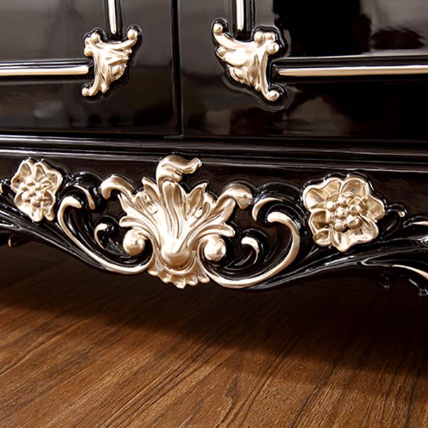 Glam Style Sideboard Wood Sideboard with Door and Drawer for Living Room Clearhalo 'buffet_sideboard' 'Buffets & Sideboards' 'furn' 'furn_buffet_sideboard' 'Furniture' 'Kitchen & Dining Furniture' 1200x1200_7b5bbbc3-f963-446a-bc4f-1b728e28f6cc