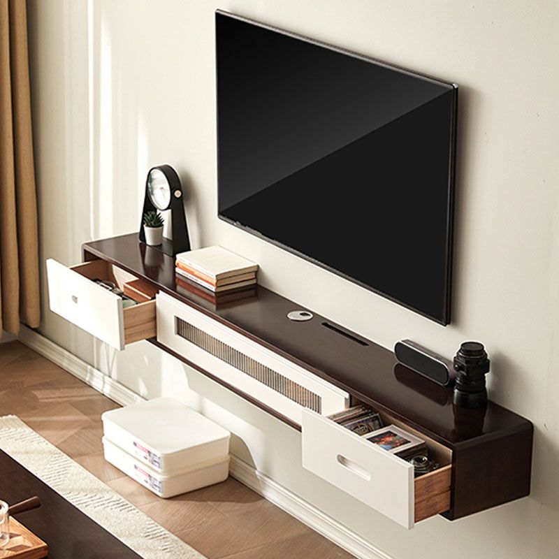 Scandinavian Solid Wood TV Console 2-Drawer 1-Door Floating TV Stand Clearhalo 'furn' 'furn_tv_stands_entertainment_centers' 'Furniture' 'Living Room Furniture' 'TV Stands & Entertainment Centers' 'TV Stands & Media Storage Furniture' 'tv_stands_entertainment_centers' 1200x1200_7b5e547d-40b0-425a-96ce-37f3eb56c8c9