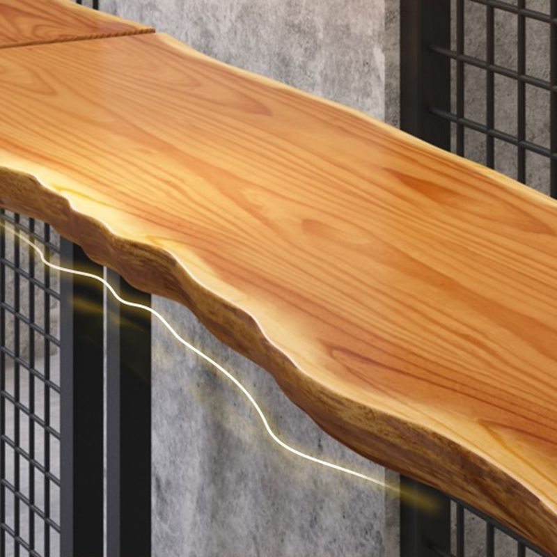Industrial Style Solid Wood Bar Table Rectangle Bar Dining Table for Indoor Clearhalo 'Bar Furniture' 'Bar Tables' 'bar_tables' 'furn' 'furn_bar_tables' 'Furniture' 'Kitchen & Dining Furniture' 1200x1200_7b5f8893-fb93-4907-8610-1abb63fc2f8b