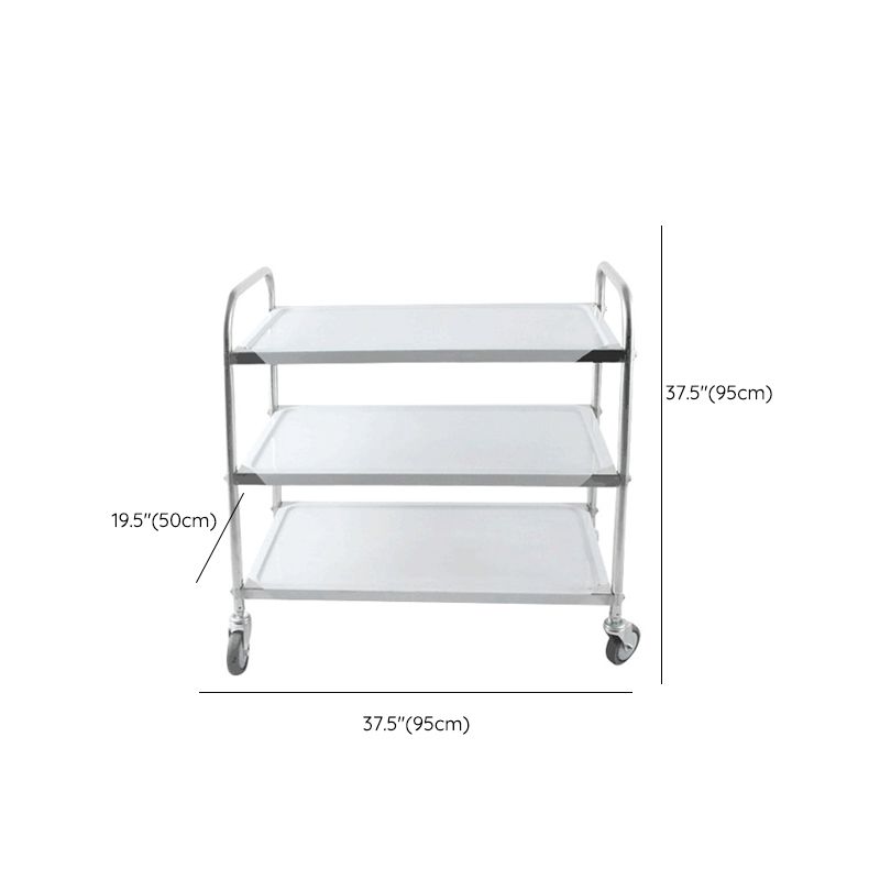 Modern Stainless Steel Prep Table Rectangular Prep Table with Casters ...