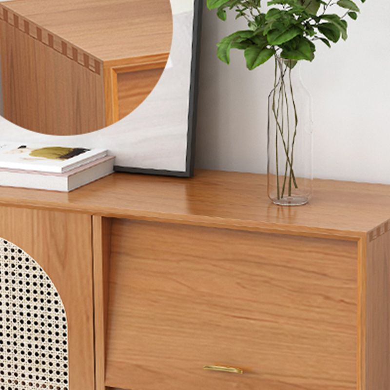 35.43"H Sideboard Contemporary Style Solid Wood Dining Server for Living Room Kitchen Clearhalo 'buffet_sideboard' 'Buffets & Sideboards' 'furn' 'furn_buffet_sideboard' 'Furniture' 'Kitchen & Dining Furniture' 1200x1200_7b602bbc-02d1-4521-8f88-7975eff2fd37