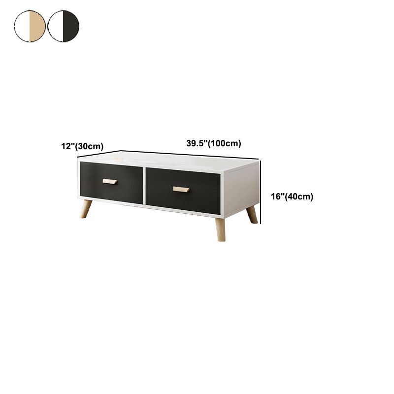 Engineered Wood TV Media Console met laden Scandinavische tv -standaard
