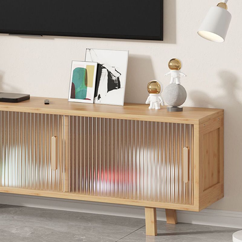 Enclosed Storage TV Media Stand Contemporary TV Console for Living Room Clearhalo 'furn' 'furn_tv_stands_entertainment_centers' 'Furniture' 'Living Room Furniture' 'TV Stands & Entertainment Centers' 'TV Stands & Media Storage Furniture' 'tv_stands_entertainment_centers' 1200x1200_7b625c9a-085e-4004-91d6-421f99e2741d