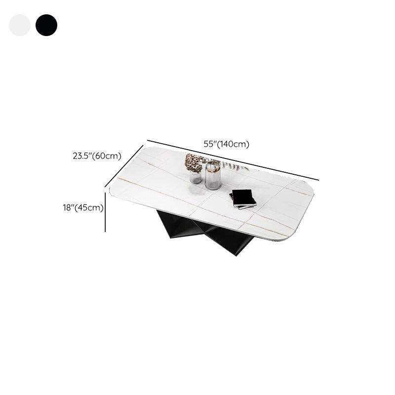 Slate Top Coffee or End Table Abstract Coffee Table, 17.71" High Clearhalo 'Coffee & Accent Tables' 'Coffee Tables' 'coffee_tables' 'furn' 'furn_coffee_tables' 'Furniture' 'Living Room Furniture' 1200x1200_7b666c11-da83-43f1-a074-10338997e17b