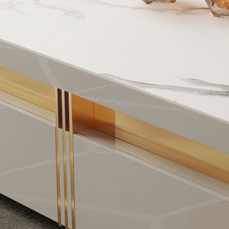 Slate Coffee or End Table with 4 Storage Drawers Contemporary Clearhalo 'Coffee & Accent Tables' 'Coffee Tables' 'coffee_tables' 'furn' 'furn_coffee_tables' 'Furniture' 'Living Room Furniture' 1200x1200_7b688c47-e93d-4fab-8e0d-8049f0767728