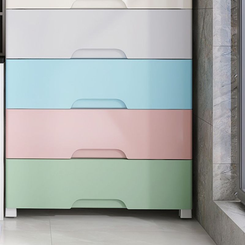 Plastic Home Non-Hanging Armoire Modern Style Storage Cabinet with Caster Wheels Clearhalo 'Armoires & Wardrobes' 'armoires_wardrobes' 'Bedroom Furniture' 'furn' 'furn_armoires_wardrobes' 'Furniture' 1200x1200_7b69ff70-0977-4cdf-bf57-0ac8bfce3a00