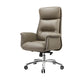 Executive Swivel Office Chair Modern Faux Leather Arm Chair with Wheels