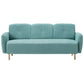 Fabric Sofa 29.92" High Recessed Arm Sofa with 3-seater for Apartment