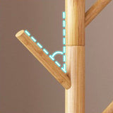 Moderne denneningang Hall Tree vrijstaand kaprek met 8 haken