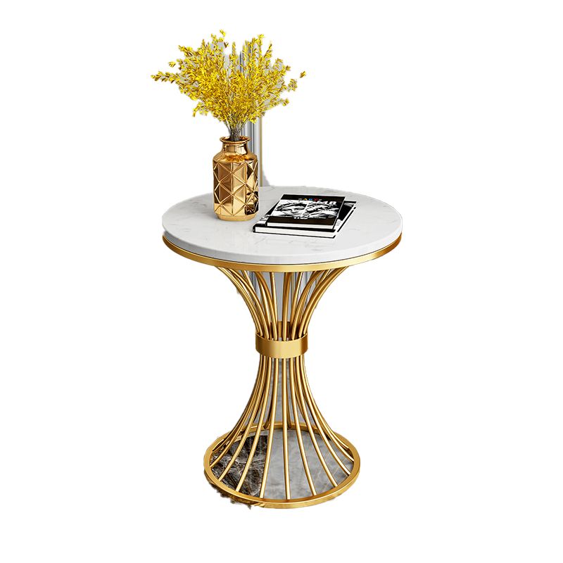 Table de l'extrémité latérale minimaliste rond