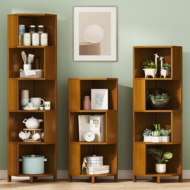 12.6"W Lacquered Accent Chest Brown Mid-Century Modern Chest with Shelves Clearhalo 'Cabinets & Chests' 'cabinets_chests' 'furn' 'furn_cabinets_chests' 'Furniture' 'Living Room Furniture' 1200x1200_7b70bfab-21cf-425e-82b2-ae482a25b044