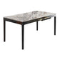 Rectangle Three-Color Dining Table Sintered Stone Table Vintage with Drawer Clearhalo ' dining_table' 'Dining Tables & Seating' 'Dining Tables' 'furn' 'furn_dining_table' 'Furniture' 'furniture_dining_table' 'Kitchen & Dining Furniture' 'kitchen&dining_furn' 'kitchen' 'kitchen_dining_table' 1200x1200_7b714519-5326-49d2-8041-6ae47bc20fc3