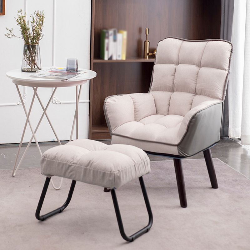Linen Arms Included Chair 27.5"L x 20.8"W x 39.3" H Chair for Living Room Clearhalo 'Accent Chairs' 'accent_chairs' 'Chairs & Seating' 'furn' 'furn_accent_chairs' 'Furniture' 'Living Room Furniture' 1200x1200_7b72867b-5194-42de-9fd9-31309a391beb